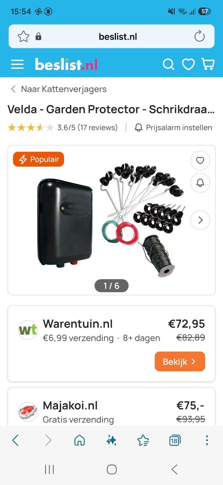 Afrastering stroomdraden katten, Ophalen, Gebruikt, IJzer