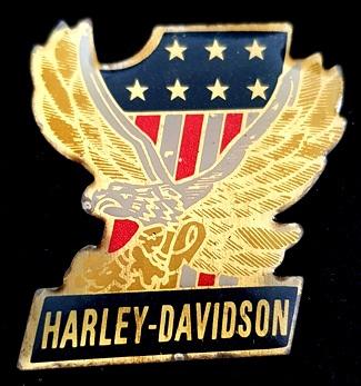 Harley-Davidson ! pin- in grote maat epoxy, Verzenden, Nieuw, Transport, Speldje of Pin