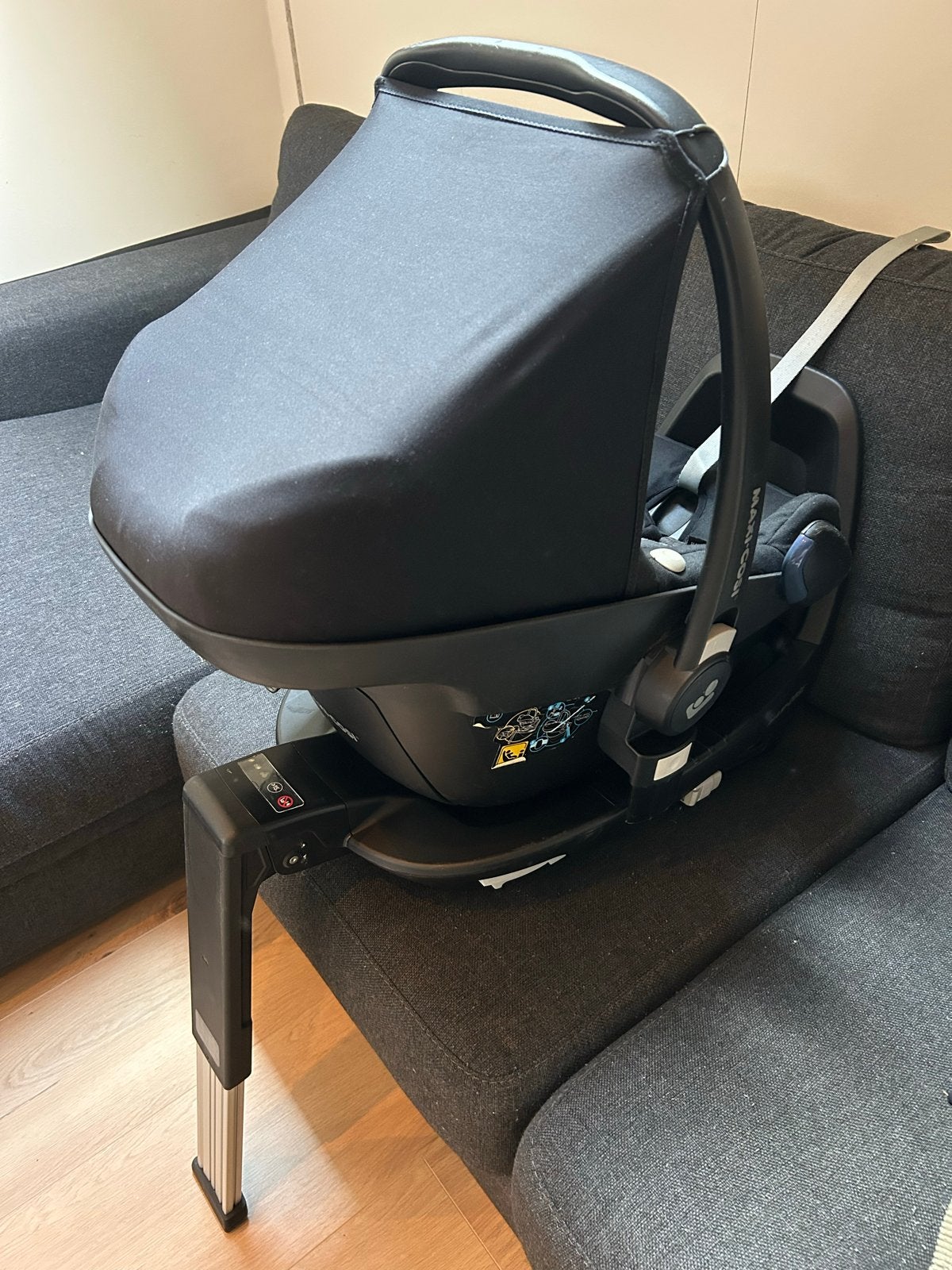 Maxi Cosi Pebble Pro i-Size + Isofix base, Ophalen, Gebruikt, Zijbescherming, Isofix