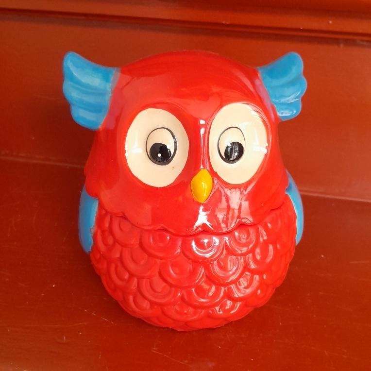 Vrolijke snoeppot of voor iets anders, Gebruikt, Ophalen of Verzenden, Overige stijlen, Kop(pen) en/of Schotel(s)