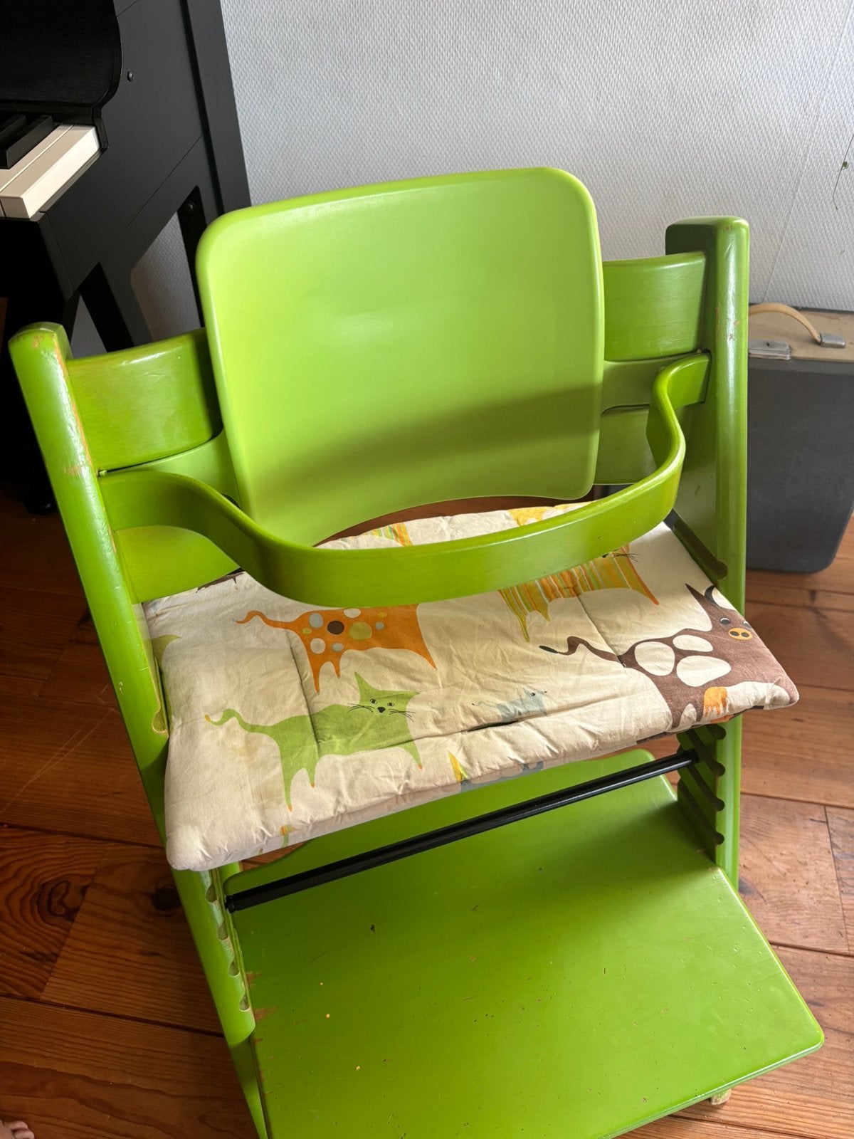Triptrap Tripp Trapp Stokke stoel lichtgroen, Ophalen, Gebruikt, Meegroeistoel