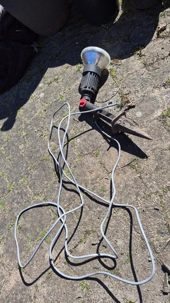 Tuinlamp met lang snoer, zonder stekker, Tuin en Terras, Buitenverlichting, Ophalen, Gebruikt, Minder dan 50 watt, Wandlamp