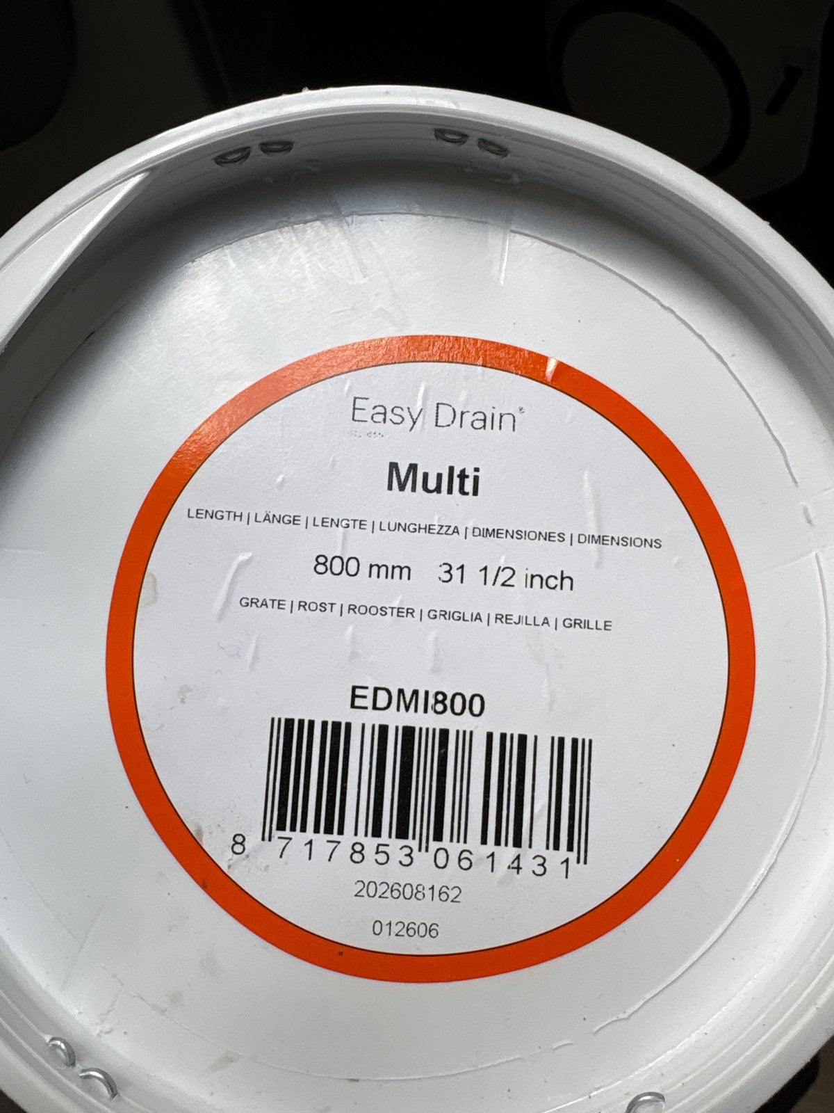 Easy Drain Multi afvoergoot 800 mm, Nieuw, Ophalen of Verzenden, Minder dan 2 meter, Overige materialen