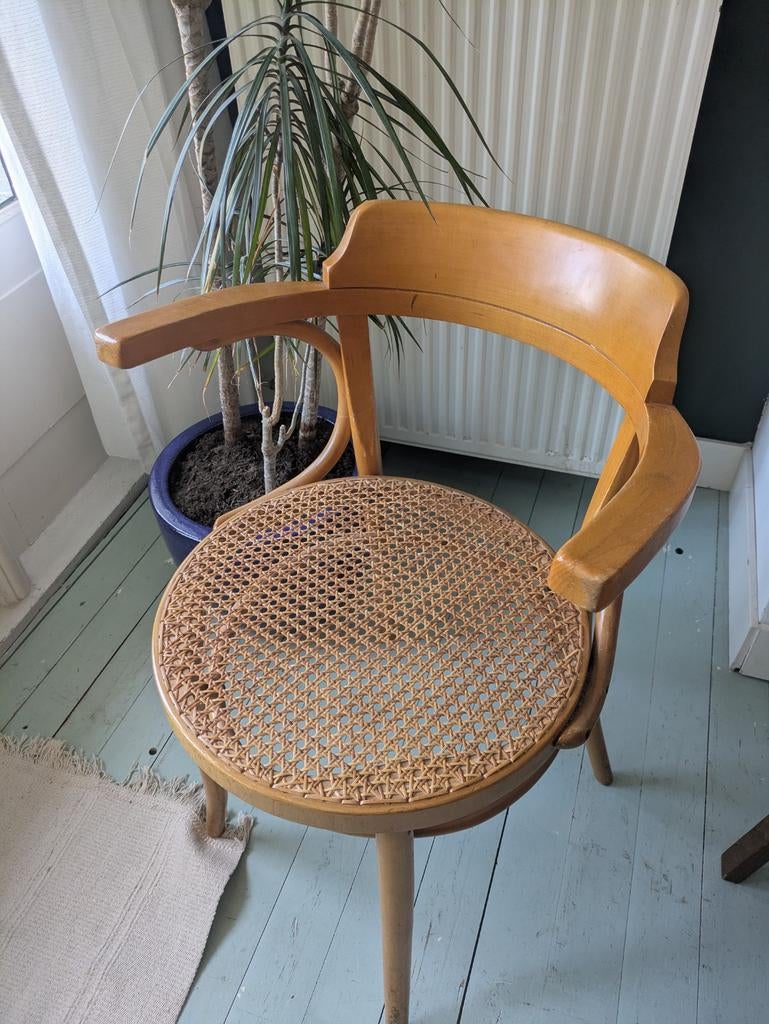 Vintage Ligna rotan webbing stoelen (6 stuks), Ophalen
