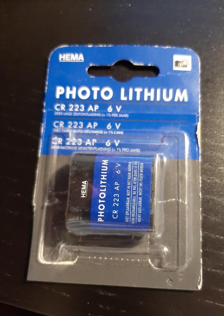 HEMA Photo Lithium CR 223 AP 6V, Ophalen of Verzenden, Nieuw