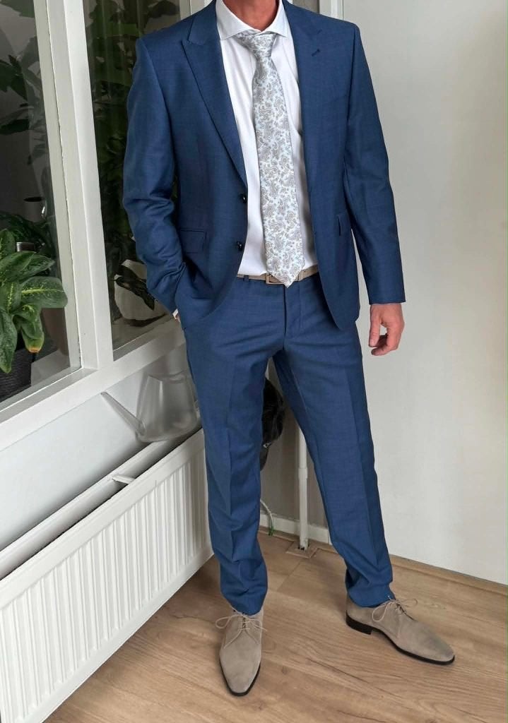 stijlvolle outfit heren maat M/L -48, Kleding | Heren, Kostuums en Colberts, Ophalen of Verzenden, Zo goed als nieuw, Maat 48/50 (M)