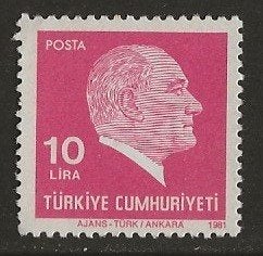 Turkije 63, Ataturk, Verzenden, Overige landen, Gestempeld