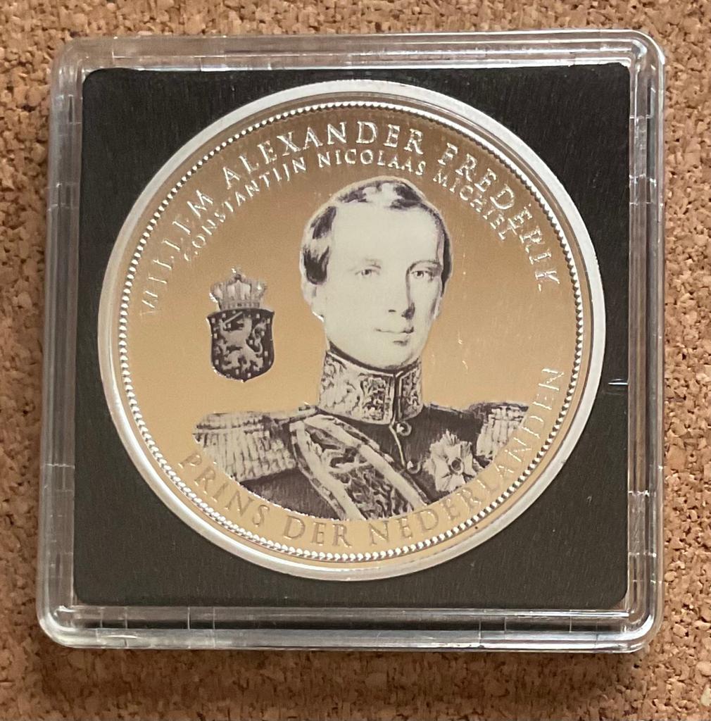 Penning WILLEM ALEXANDER FREDERIK CONSTANTIJN NICOLAS MICHIE, Postzegels en Munten, Ophalen of Verzenden, Overige materialen, Nederland