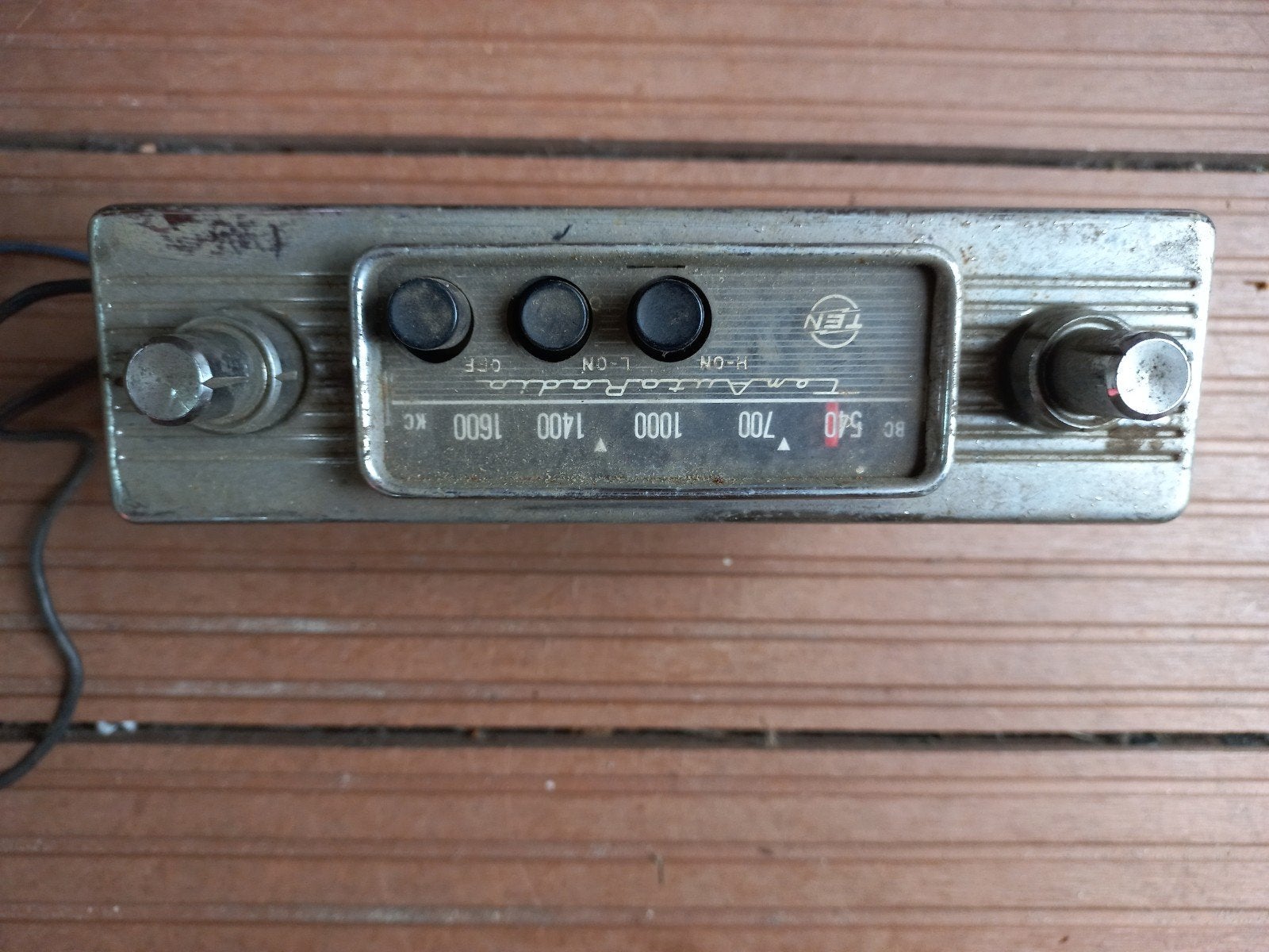 Vintage TEN Autoradio AT-96-2 Transistor Made in Japan, Auto diversen, Ophalen of Verzenden, Gebruikt