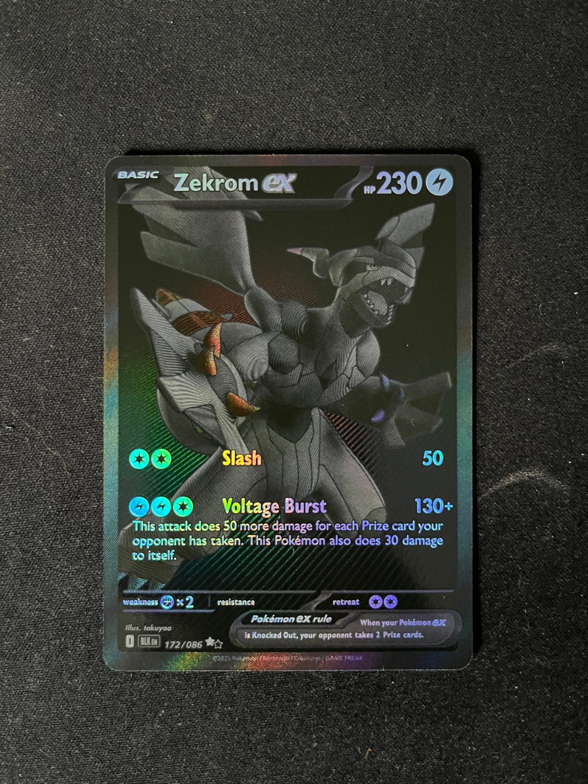 Zekrom ex 172/086 near mint Fresh pulled, Ophalen of Verzenden, Nieuw