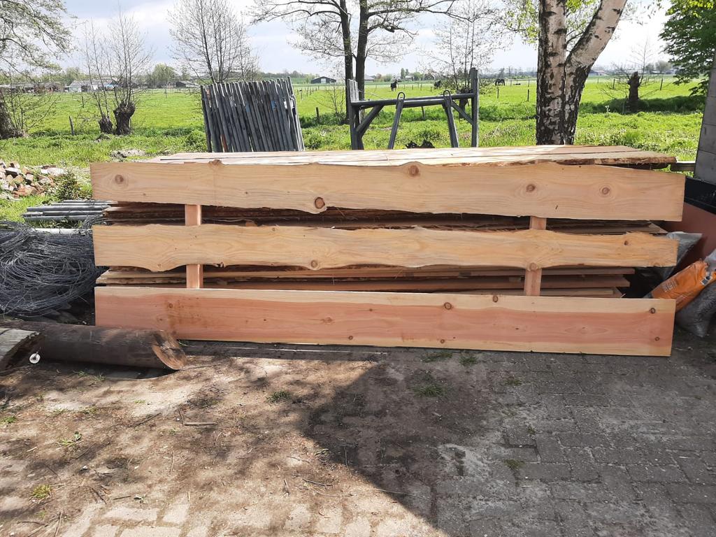 Douglas schaaldelen, Ophalen, Nieuw, 250 cm of meer, Planken