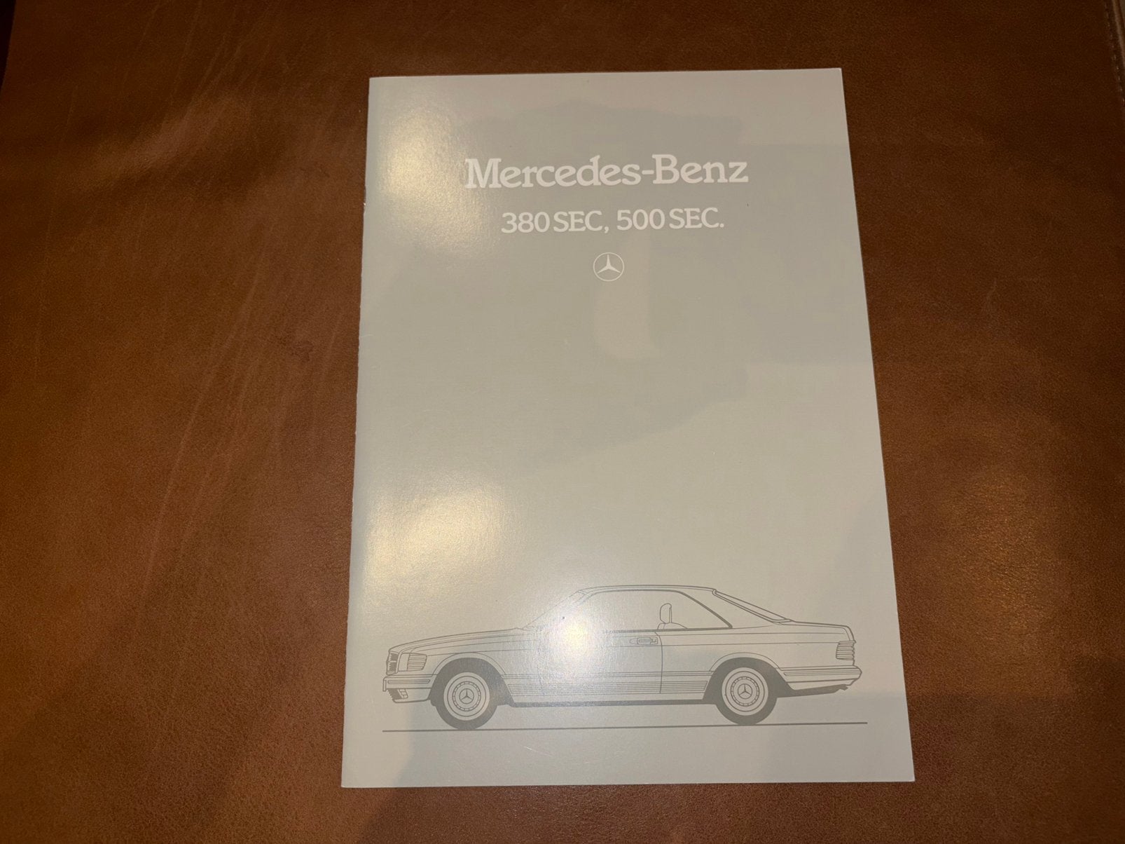 Folder Mercedes-Benz C126 1984 (380SEC, 500SEC), Ophalen of Verzenden, Zo goed als nieuw, Mercedes