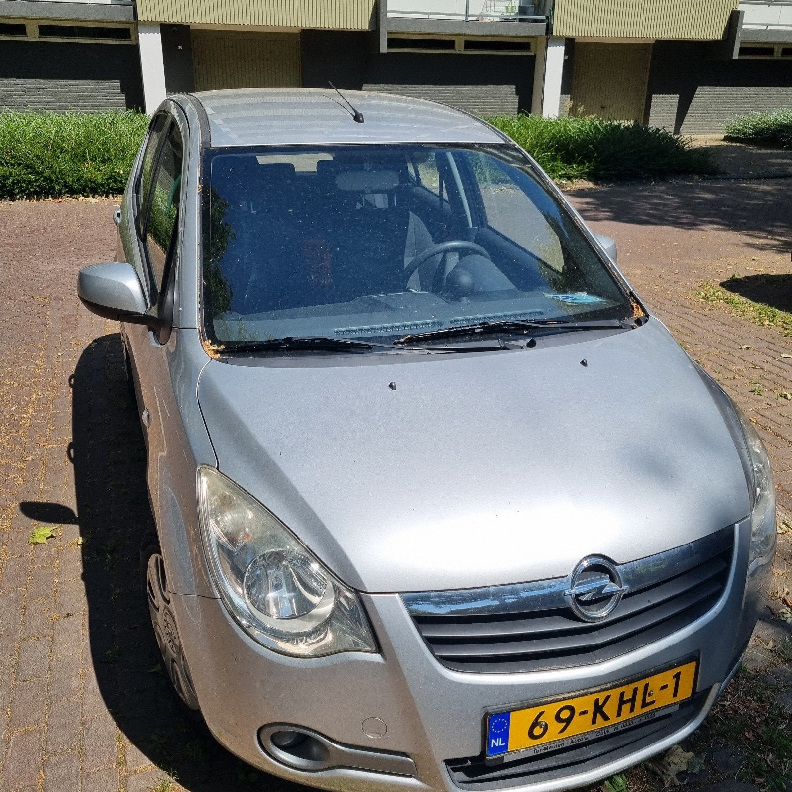 Opel Agila 1.2 16V 2009 Grijs/zilver, Auto's, Voorwielaandrijving, 40 €/maand, 4 cilinders, 965 kg