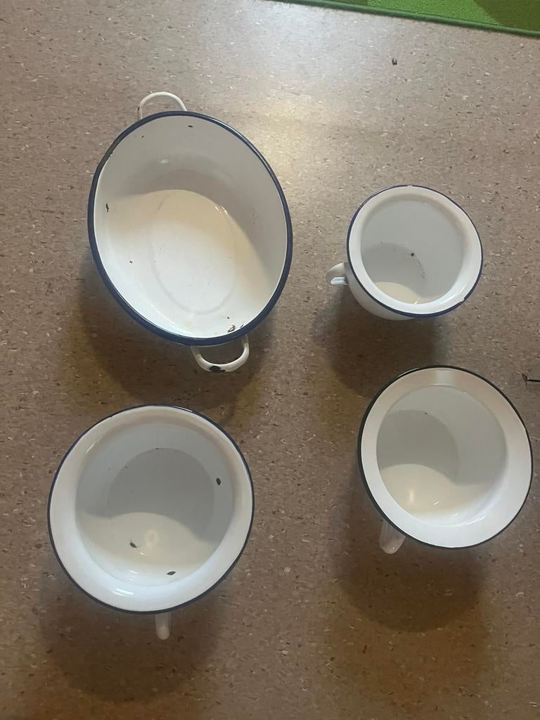 Emaille gebruiksvoorwerpen, Ophalen of Verzenden, Zo goed als nieuw, Overige materialen
