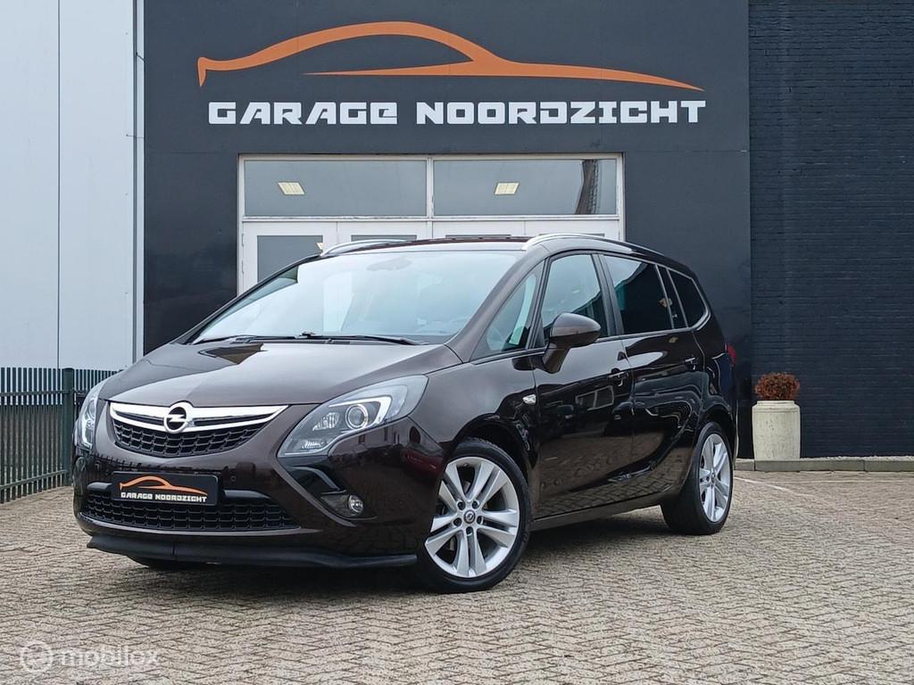 Opel Zafira Tourer 1.4 Cosmo 7-persoons Turbo 140pk, Stof, Gebruikt, 4 cilinders, Bruin