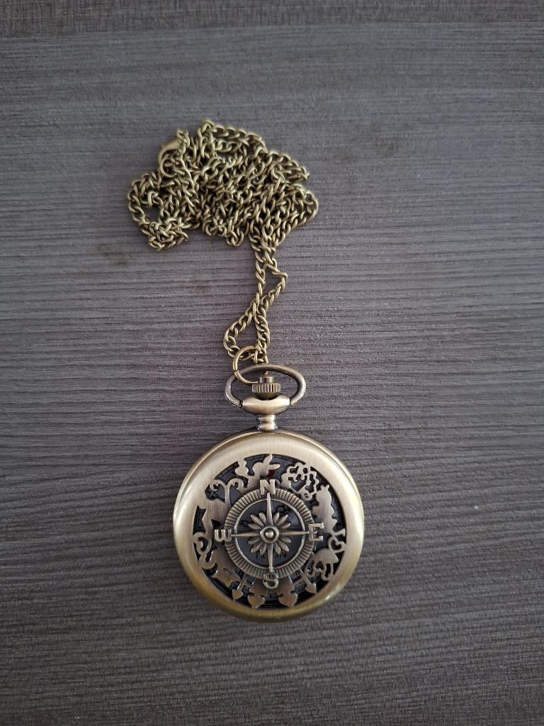 zakhorloge  met ketting, Ophalen of Verzenden, Nieuw