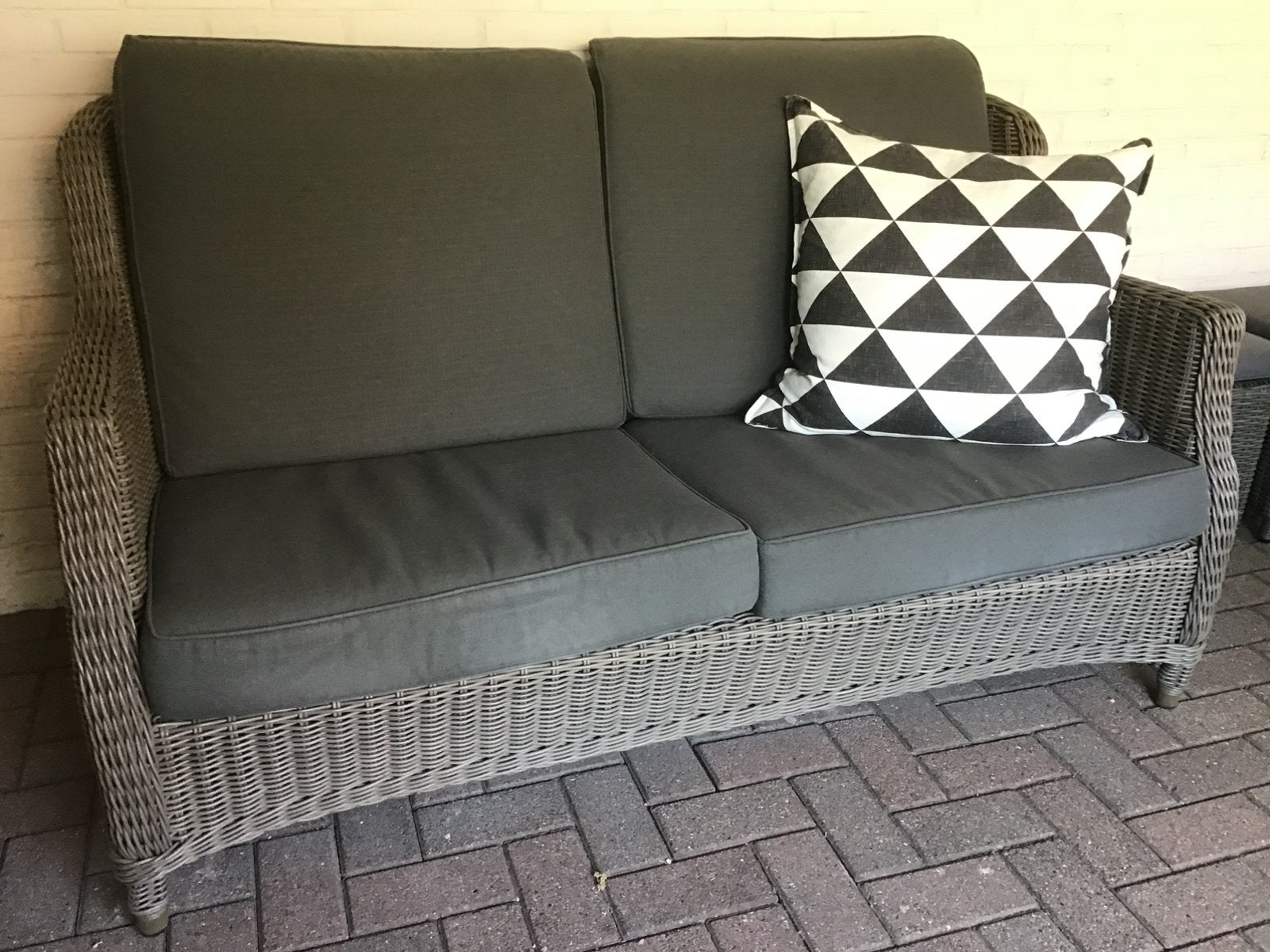 Te koop tweezits bankje, Tuin en Terras, Ophalen, Gebruikt