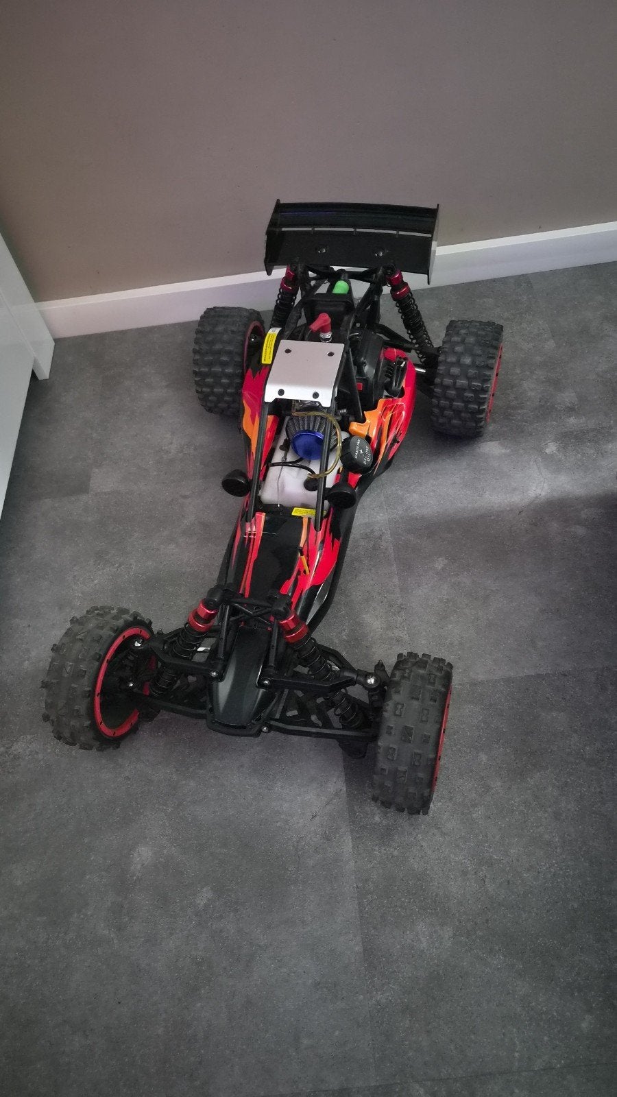 als nieuwe Rovan Baja 26cc met lader en doos, Ophalen, Benzine, Auto offroad, Zo goed als nieuw