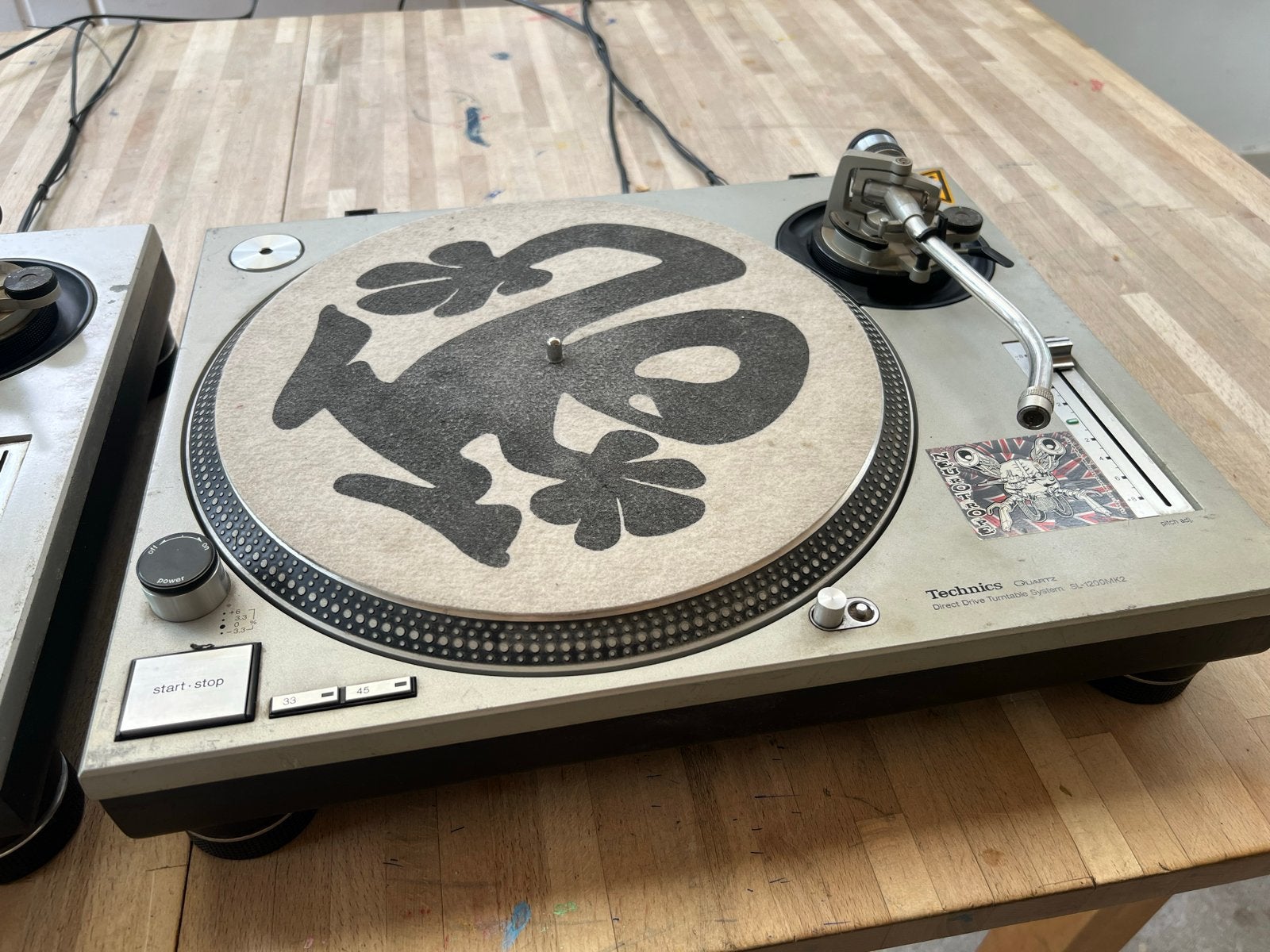 2x Technics Quartz SL-1200MK2 Platenspelers, Ophalen, Gebruikt, Pitch-regelaar, Platenspeler