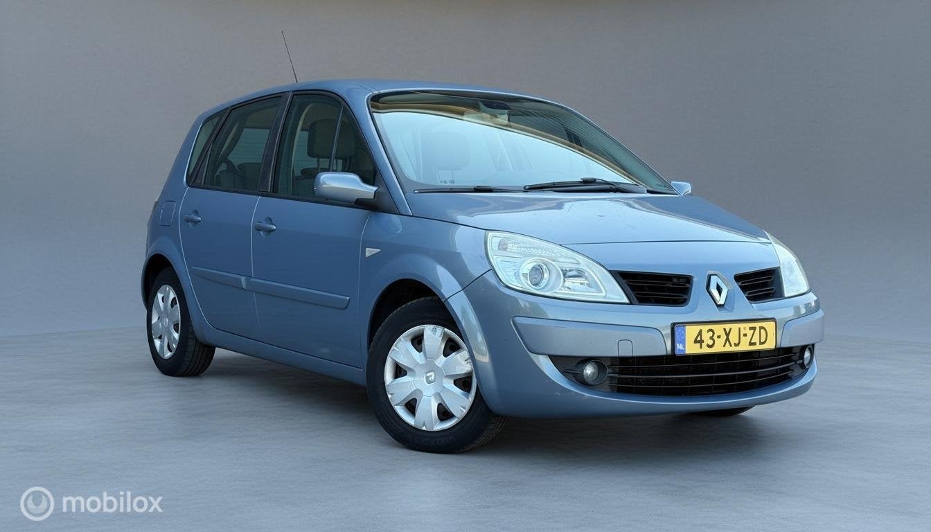Renault Scenic 1.6-16V Dynamique, Auto's, Gebruikt, 1295 kg, 4 cilinders, Blauw