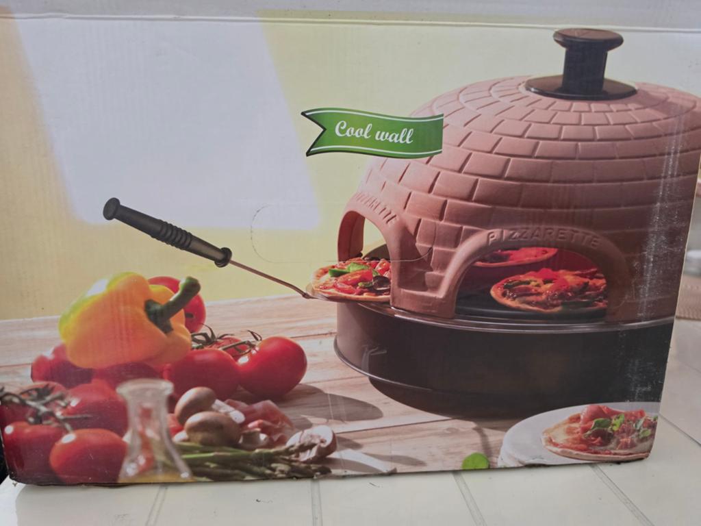 Pizzarette pizzaoven - Maak je eigen mini pizza's!, Tuin en Terras, Pizzaovens, Ophalen of Verzenden, Zo goed als nieuw, Pizzarette
