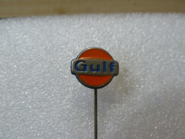 Vintage Gulf Speldje/Pin - Collectors Item, Verzamelen, Ophalen of Verzenden, Gebruikt, Merk, Speldje of Pin