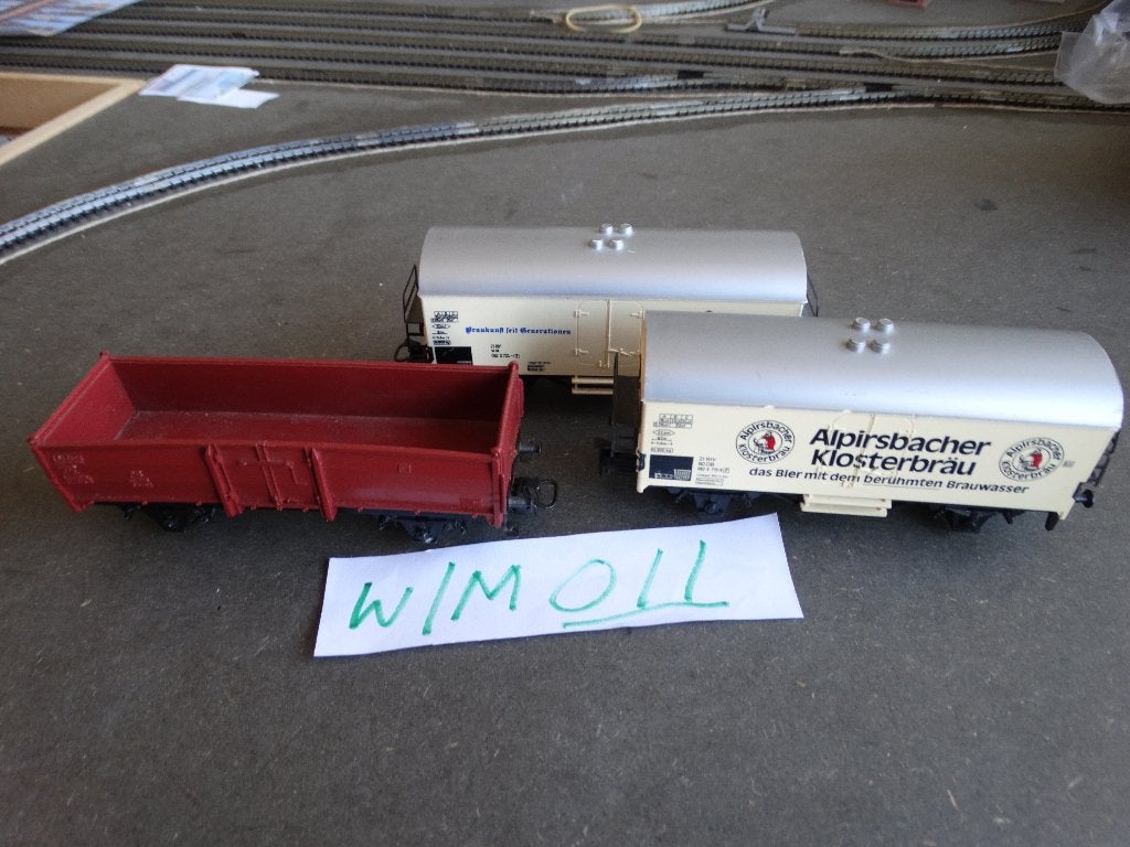 HO: w/m/011: Märklin: 3 gave wagons., Gelijkstroom of Wisselstroom, Wagon, Ophalen of Verzenden, Zo goed als nieuw
