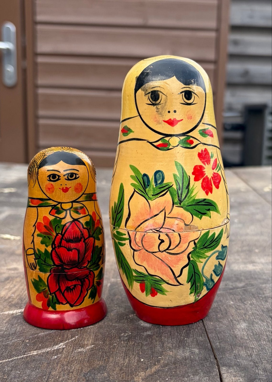 Vintage Matroesjka poppen set - 2 stuks, Ophalen of Verzenden, Gebruikt