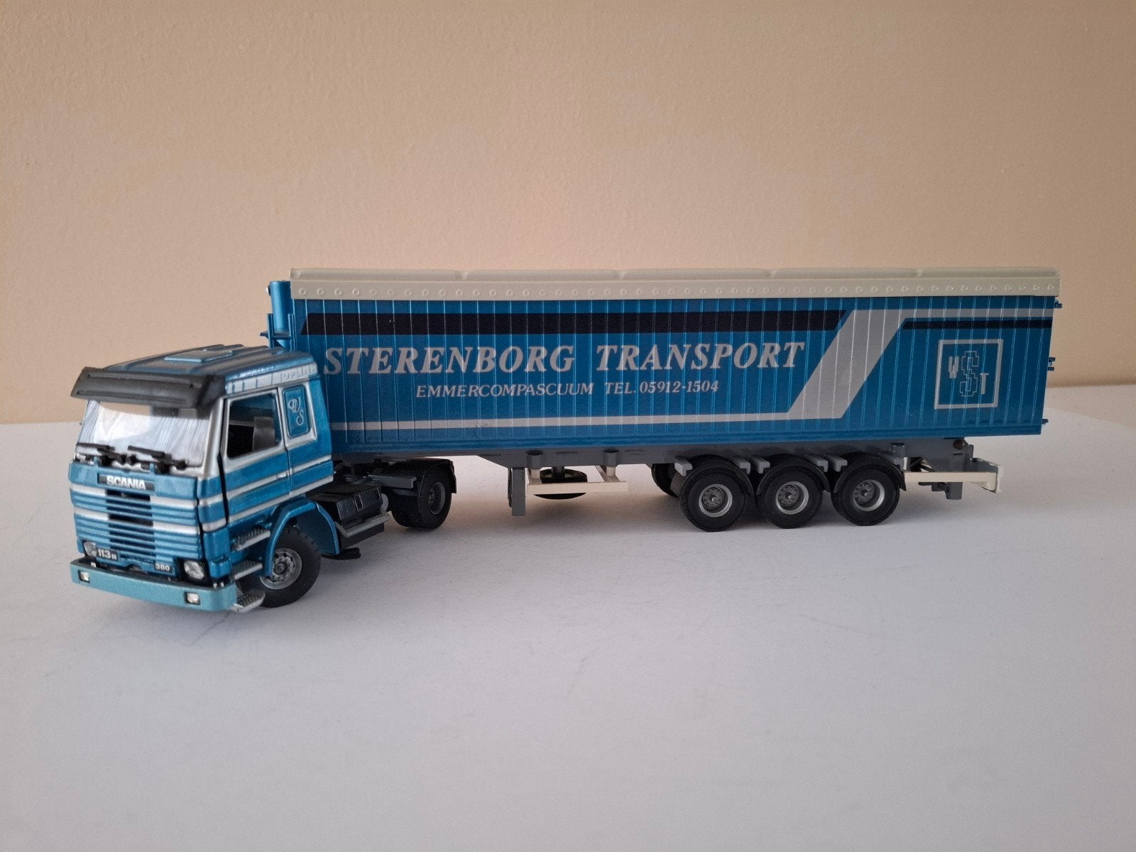 scania 113h schuifzeiltrailer Sterenborg uit Emmencomcuum, Ophalen of Verzenden, Zo goed als nieuw, Bus of Vrachtwagen, Tekno