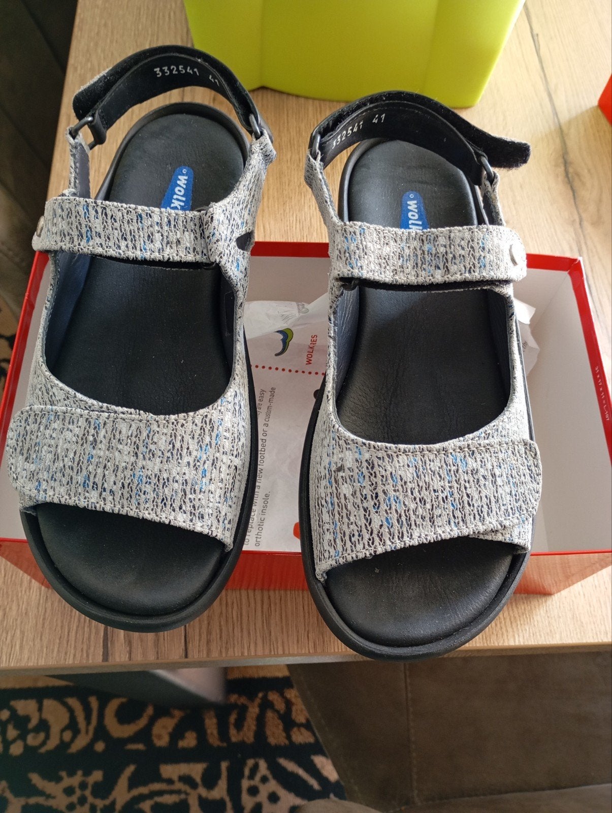 Wolky Rio Espiga suède sandalen - Maat 41, Wolky, Nieuw, Grijs, Sandalen of Muiltjes