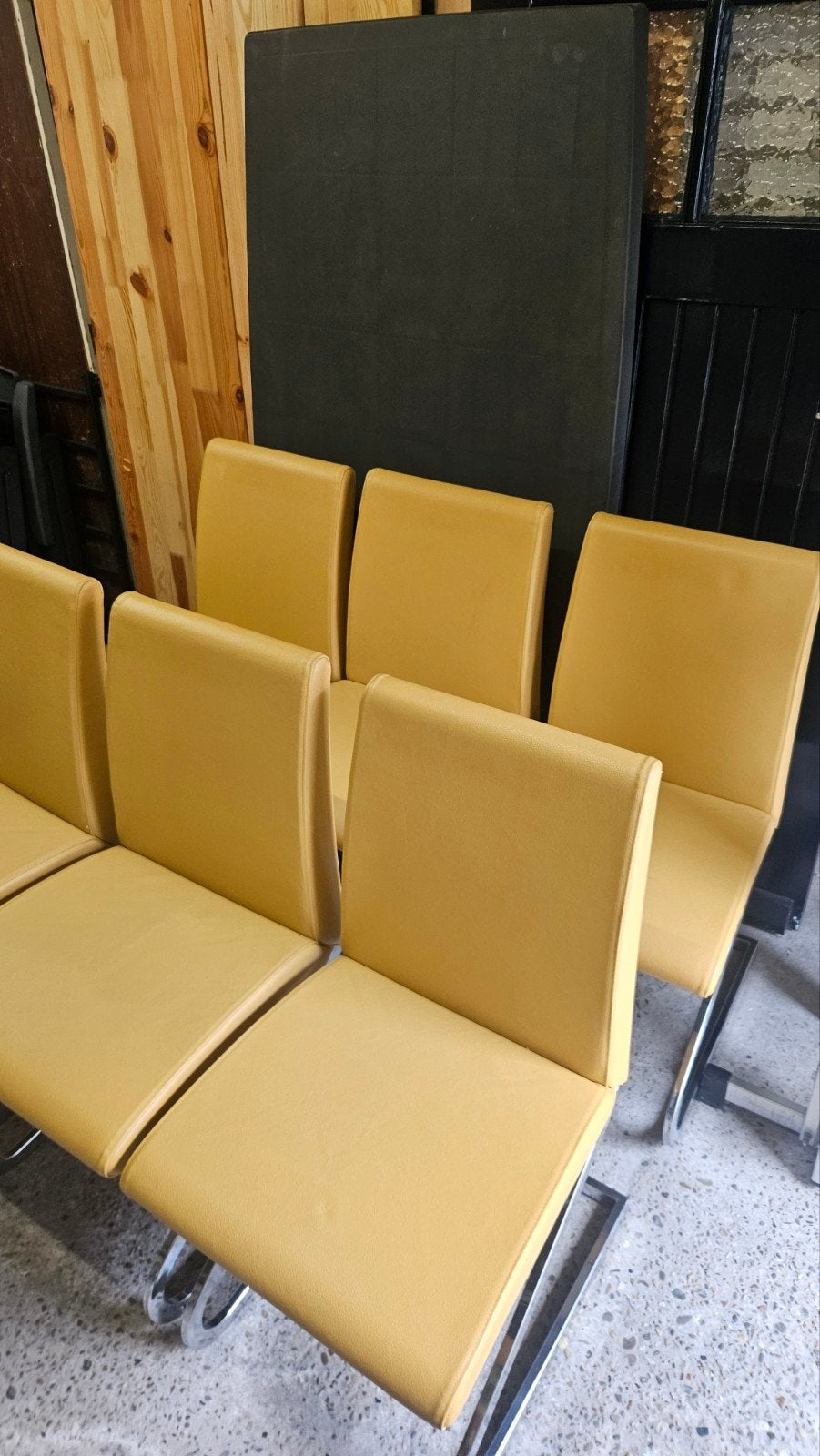 Effezeta  stoelen, Gebruikt, Overige kleuren, Vijf, Zes of meer stoelen, Leer