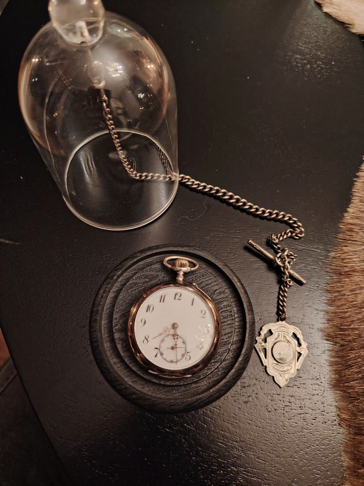Antiek 0.800 Zilveren Zakhorloge met Ketting, Sieraden, Tassen en Uiterlijk, Overige merken, Zakhorloge, Ophalen of Verzenden