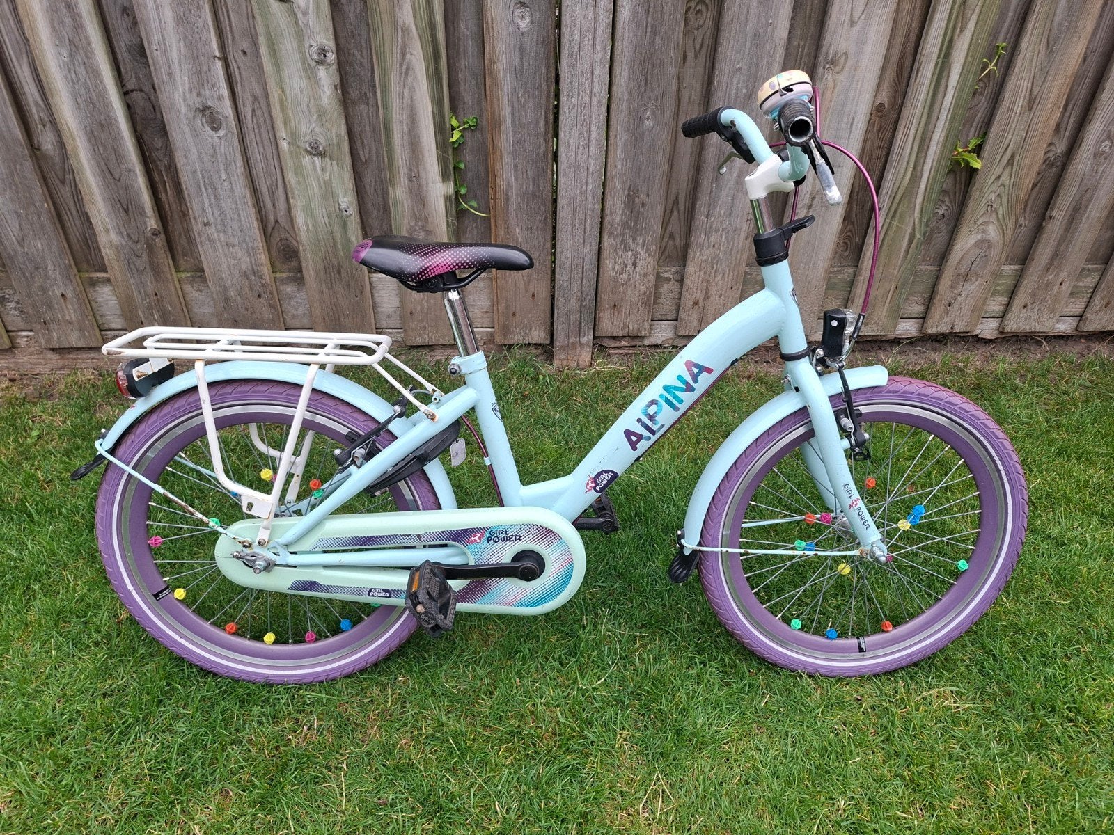Alpina 20 inch meisjes fiets. Blauw paars, Fietsen en Brommers, Fietsen | Kinderfietsjes, Ophalen, Gebruikt, Alpina Girlpower