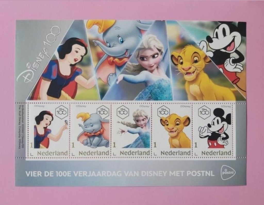 Disney postzegels, postfris blok, Postzegels en Munten, Ophalen of Verzenden, Postfris, Overige thema's
