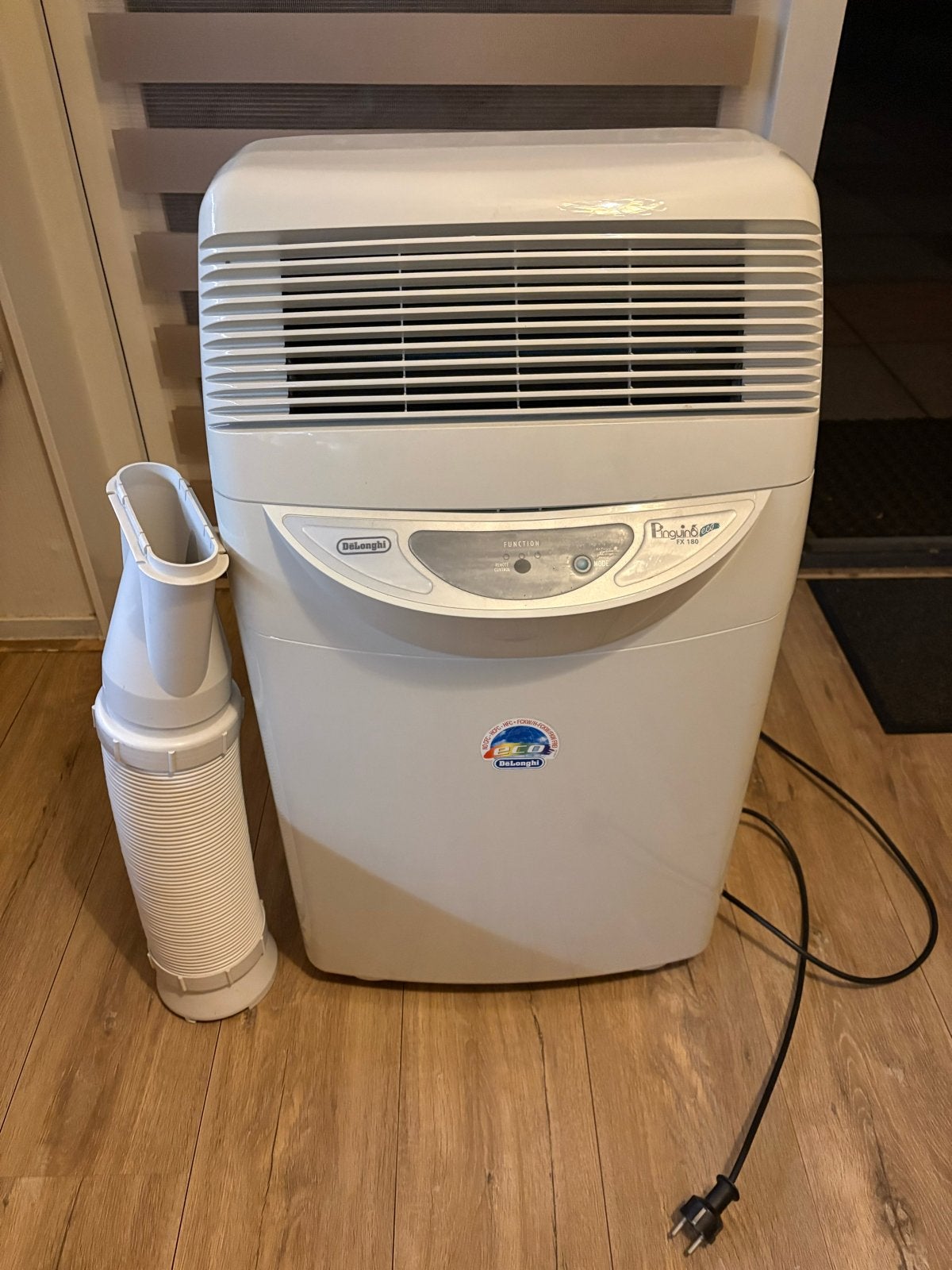 DeLonghi Pinguino PAC FX 180 ECO Mobiele Airco, Ophalen, Gebruikt, Minder dan 60 m³, 3 snelheden of meer
