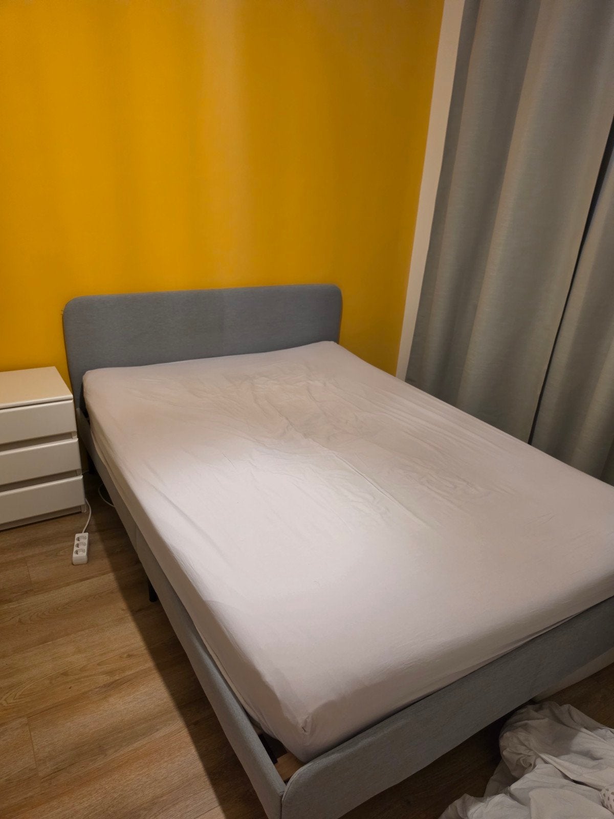 Slattum bed ikea 140x200cm, Ophalen, Gebruikt, Tweepersoons, 140 cm