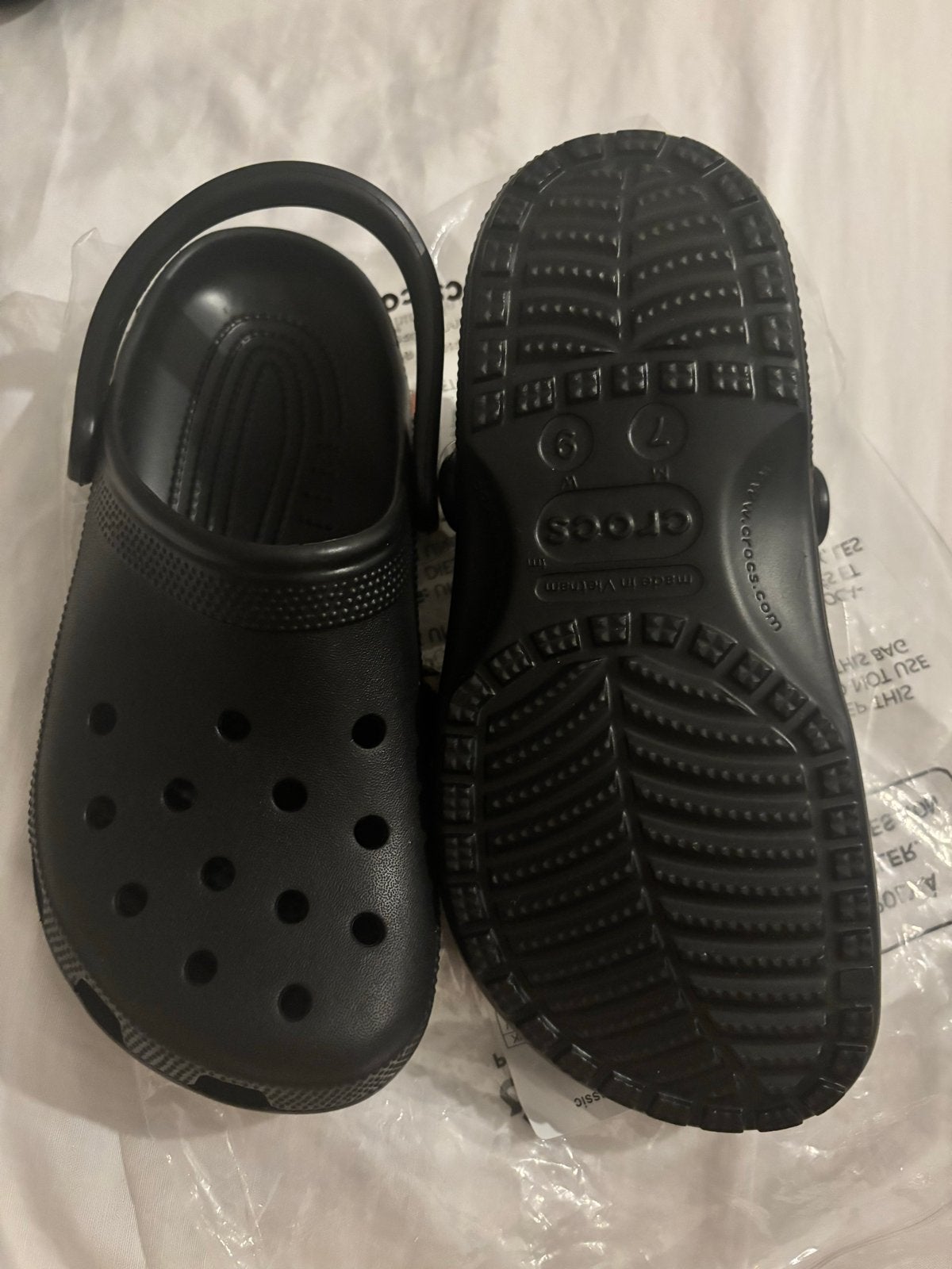Nieuwe Zwarte Crocs Klompen - Maat 39/40, Kleding | Dames, Ophalen of Verzenden, Nieuw, Zwart, Slippers