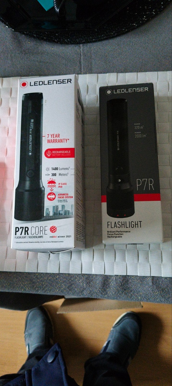Ledlenser P7R Core zaklamp met signaalkegel, Ophalen of Verzenden, Nieuw, Accu