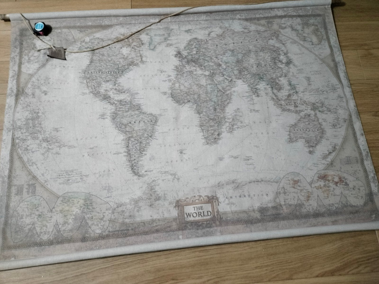 landkaart groot, Ophalen of Verzenden, Zo goed als nieuw, Rechthoekig, 200 cm of meer