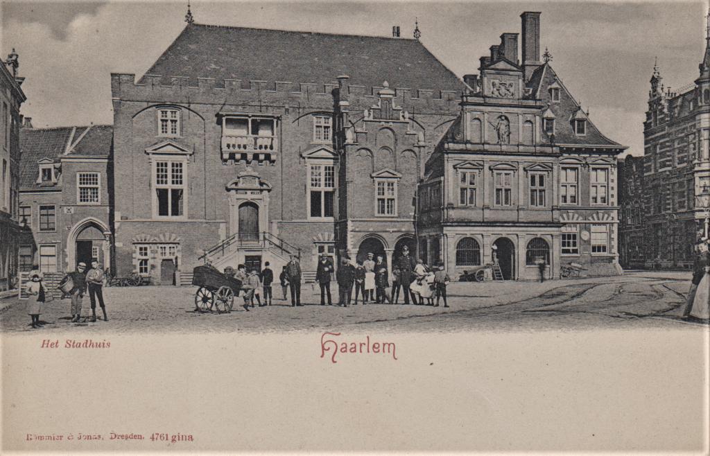 Haarlem - Met volk, Verzenden, Voor 1920, Ongelopen, Noord-Holland