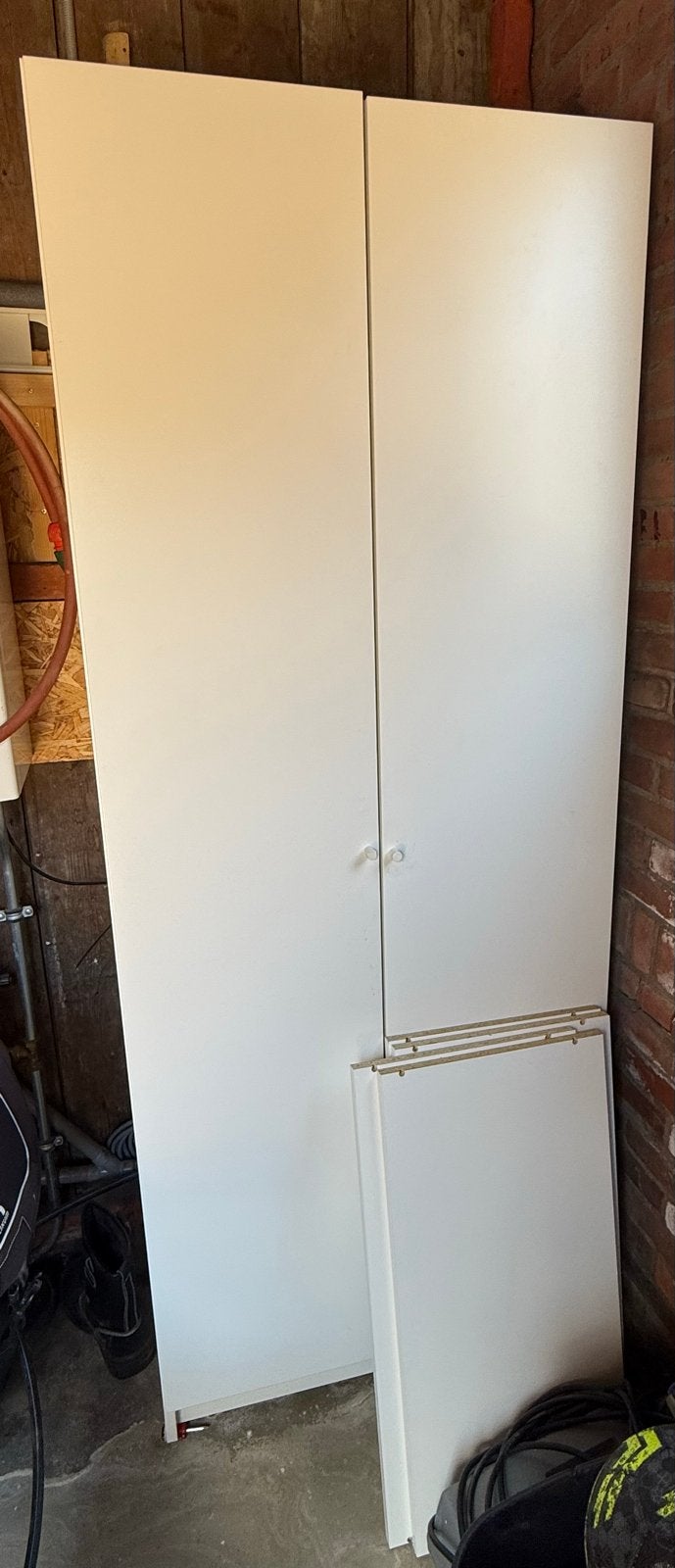 Ikea Billy / Ottebol Boekenkast met deuren, wit, Huis en Inrichting, Ophalen, 200 cm of meer, 50 tot 100 cm, Zo goed als nieuw