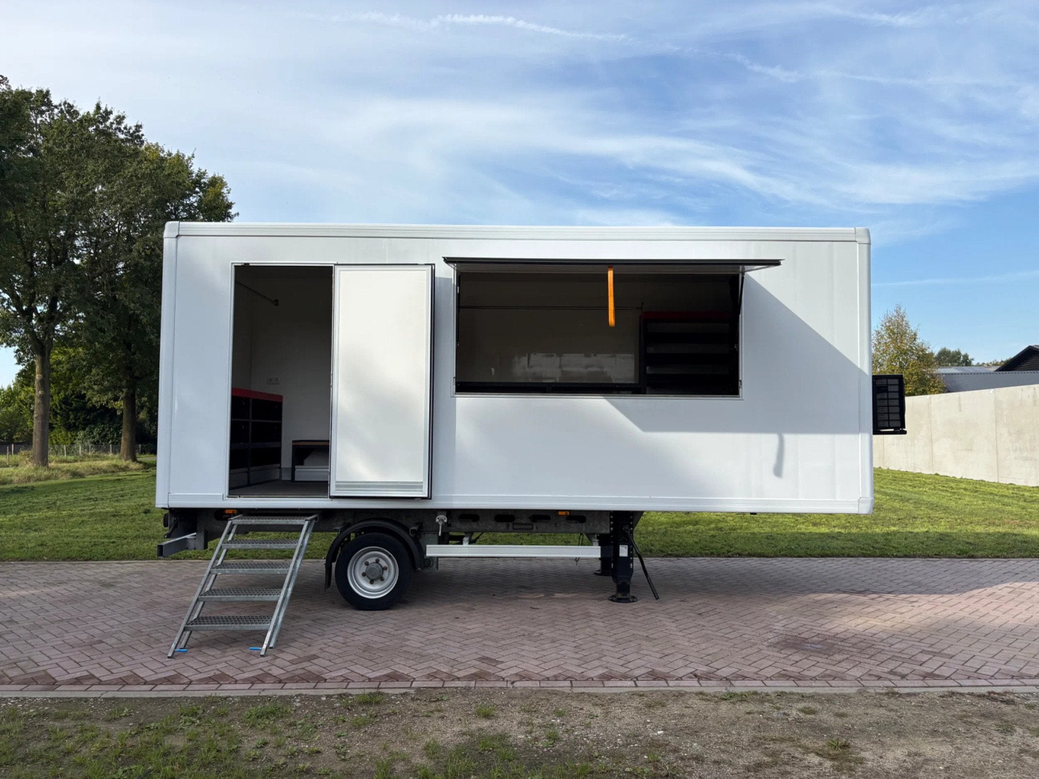 kuiper PLC Be oplegger 5 ton GESLOTEN WURTH inrichting Kast, Auto's, Overige brandstoffen, Wit, Origineel Nederlands, Bedrijf