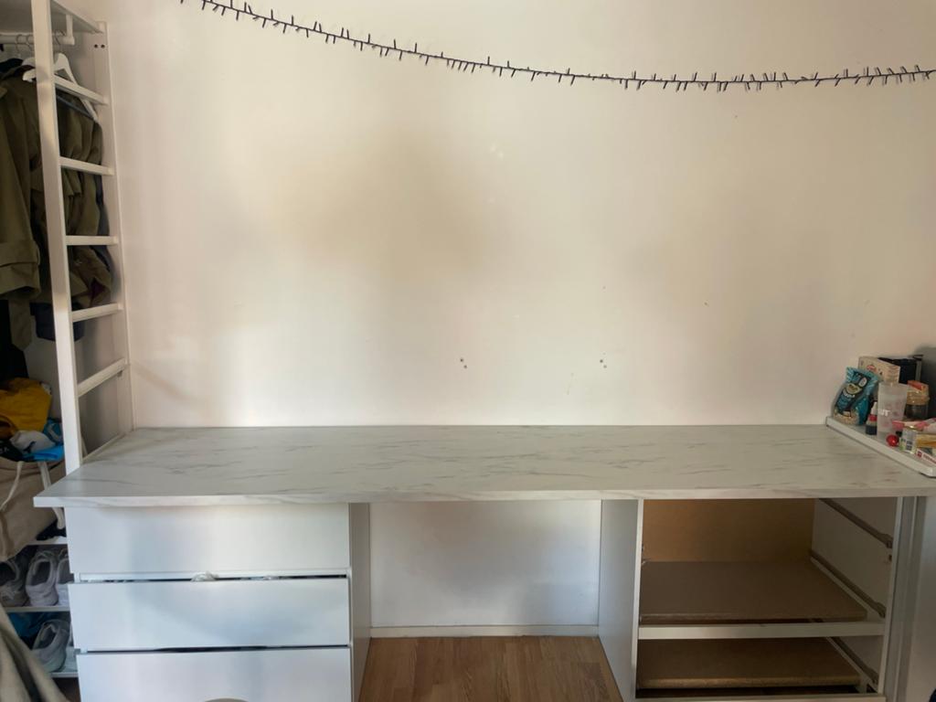 IKEA Tafelblad 246 x 63,5 cm, Huis en Inrichting, Tafels | Eettafels, Ophalen, Gebruikt, 200 cm of meer, 50 tot 100 cm