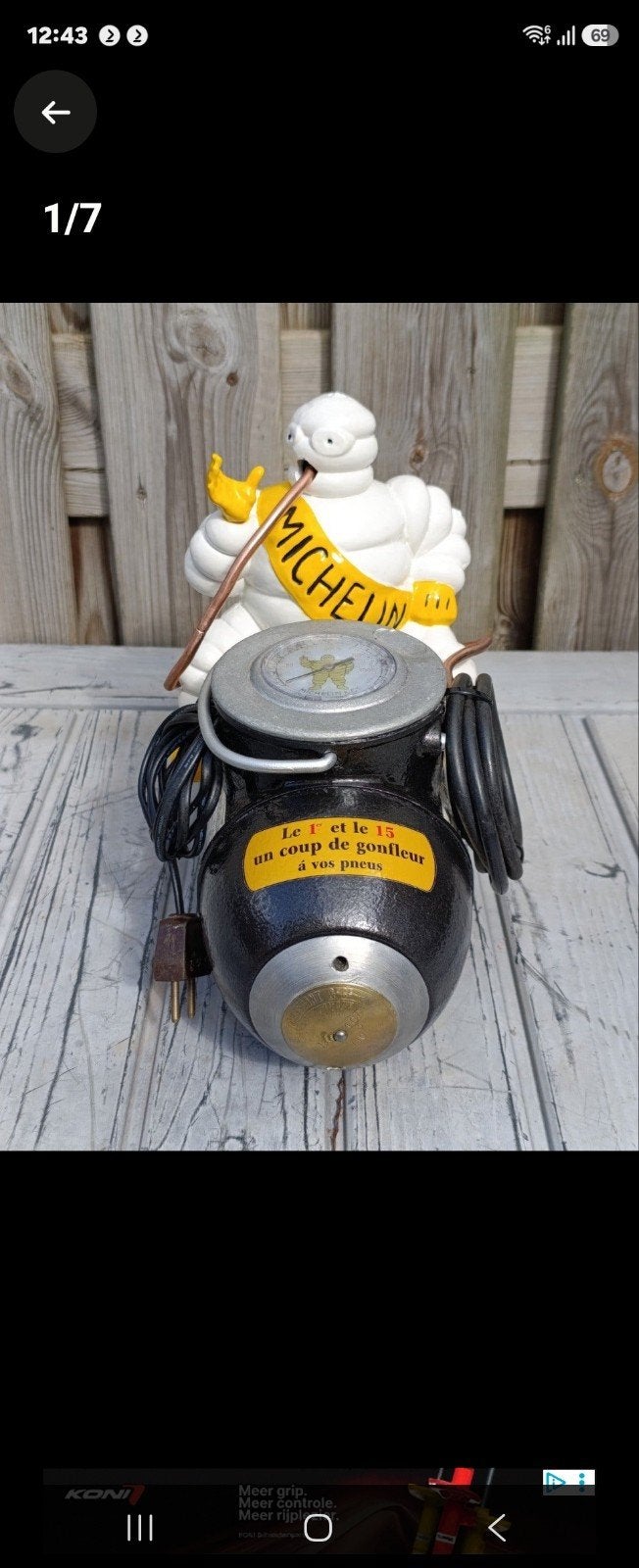 Michelin compressor, Ophalen
