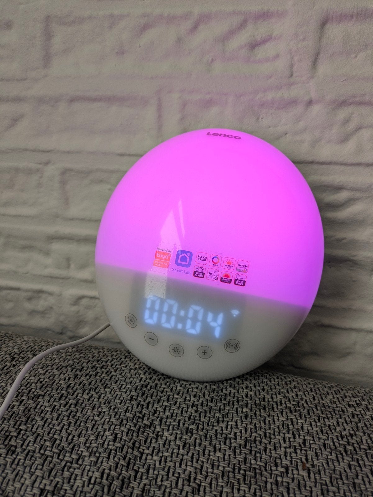Lenco SmartLife Wake-up Light met Radio en App-bediening, Ophalen of Verzenden