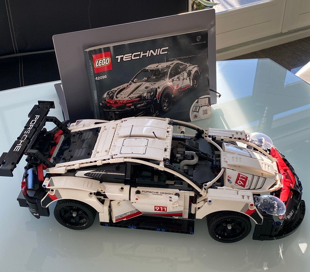 LEGO Technic Porsche 911 RSR - 42096. Met bouwboek., Ophalen of Verzenden, Zo goed als nieuw