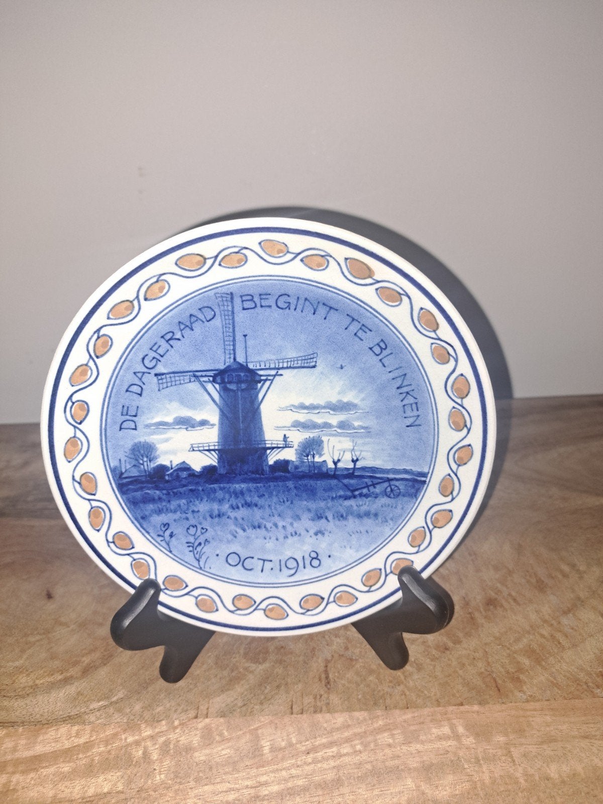 De porseleine fles delft wandbord oorlogserie, Ophalen of Verzenden