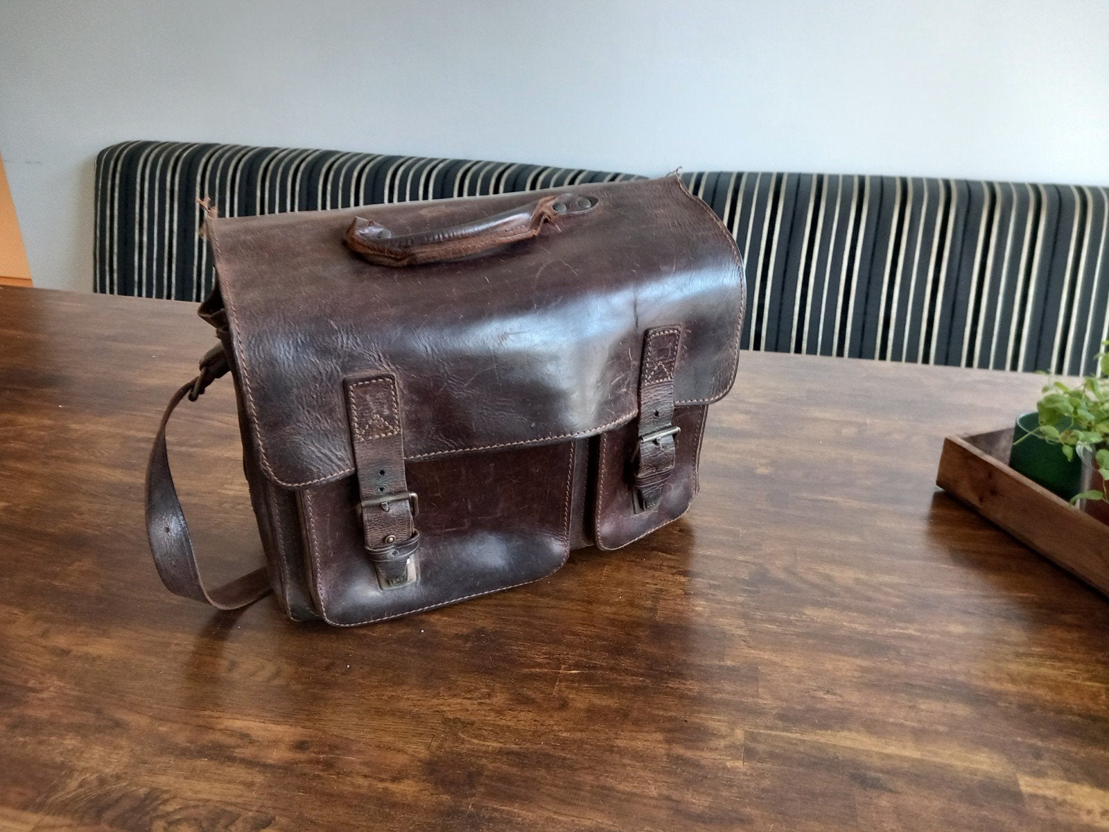 stevige,stoere vintage school/lerarentas. ruiter.izgs, Ophalen of Verzenden