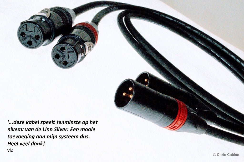 'The Carbon One' audiophile interlinks van Chris Cables, Verzenden, Nieuw, 3451HB/44, 2 tot 5 meter