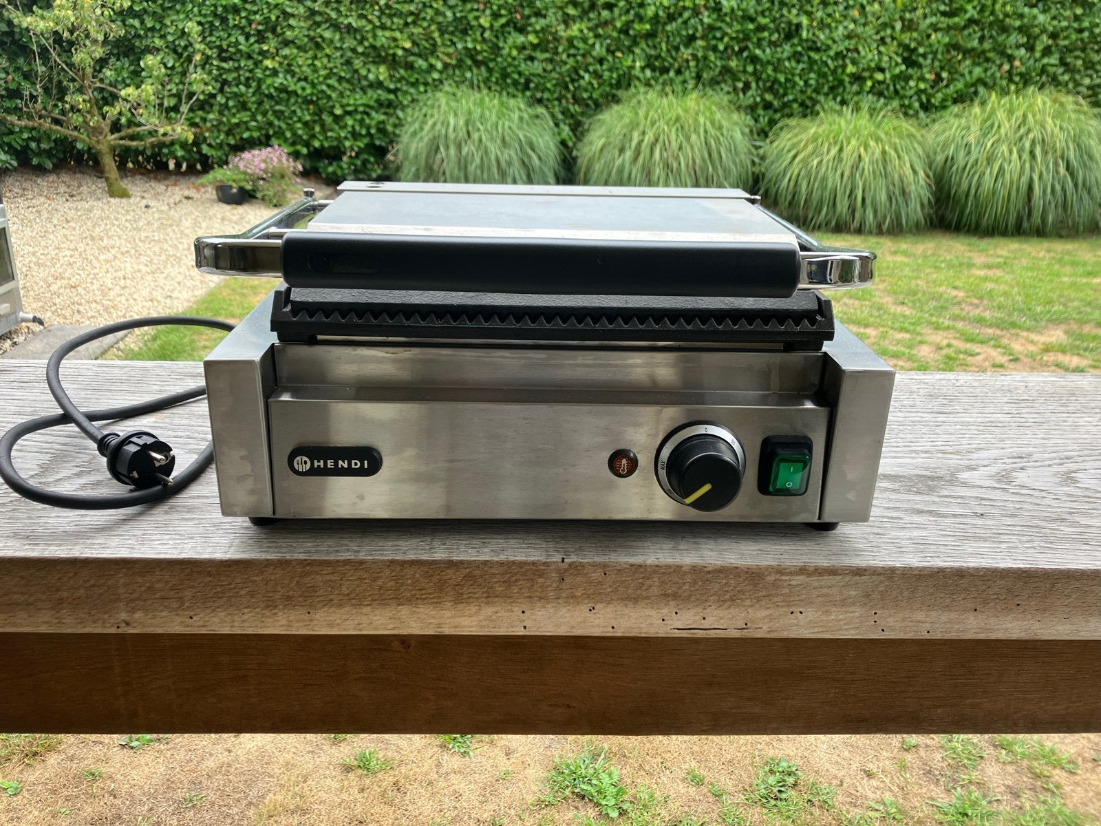 Hendi contactgrill panini - Zo goed als nieuw, Ophalen, Zo goed als nieuw